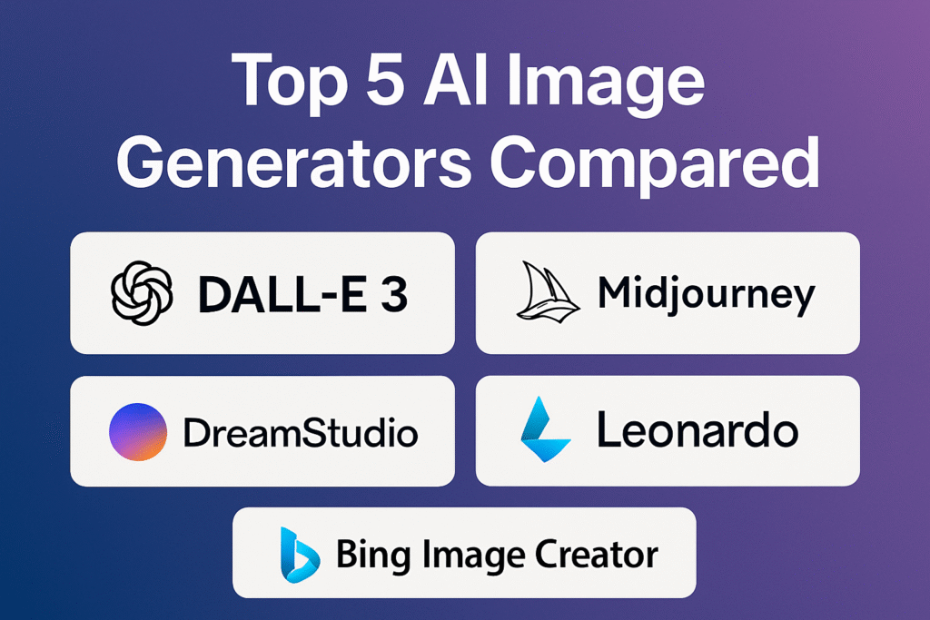 Top 5 AI Image Generators Compared